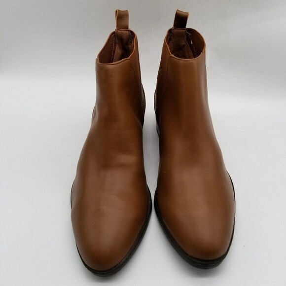 Bella Vita Women Brown Leather Raddix Ankle Bootie 7 WW - Picture 3 of 9